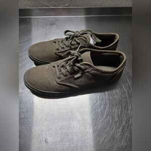 Vans Women's Olive Canvas Sneakers Size 9